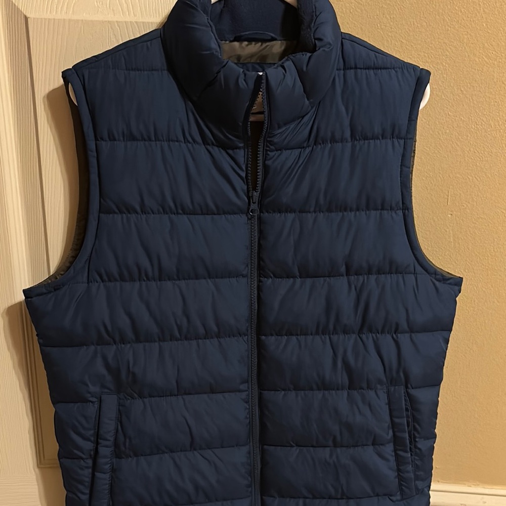 Men's Blue Puffer Vest